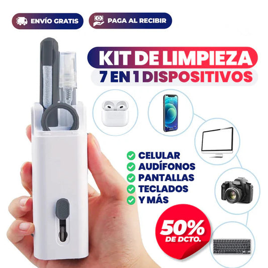 Kit de Limpieza 7 en 1 para Dispositivos Electrónicos