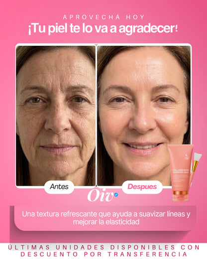 Mascara Nocturna Hidratante con Colageno puro y Acido Hialuronico