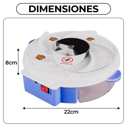 CazaMoscas 360: Trampa Giratoria Eficaz