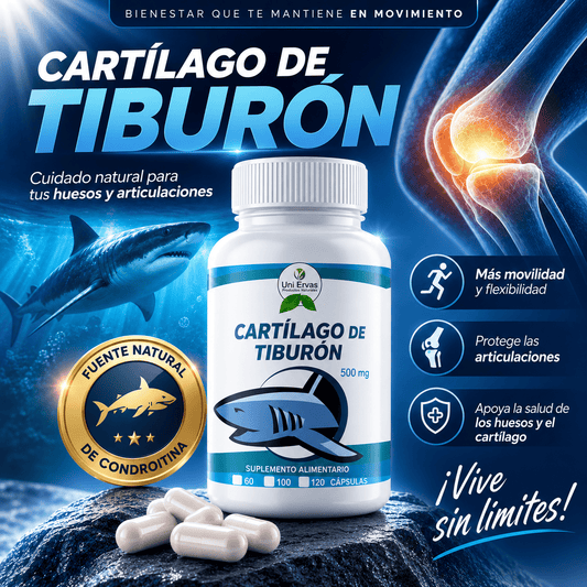 Cartilago De Tiburon 500mg Puro 120 Capsulas