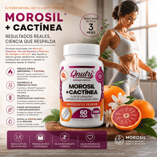 Morosil + Cactinea NUEVA FORMULA 1200mg - 60 Capsulas