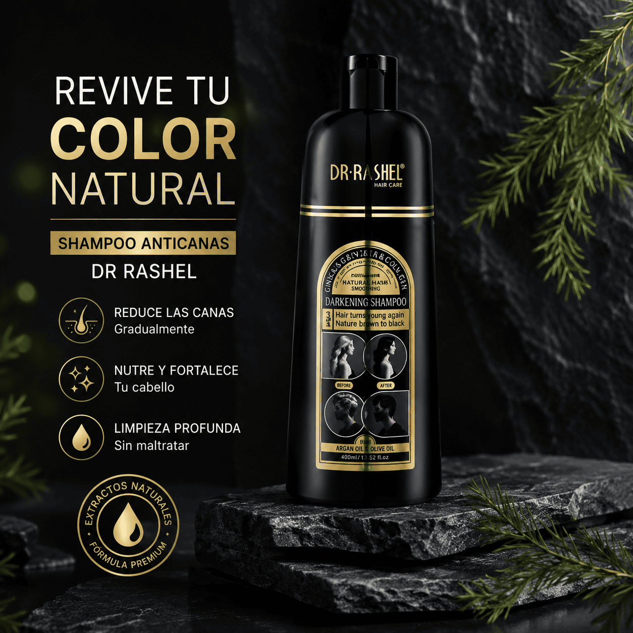 Shampoo Cubre Canas DR. RASHEL - 400ML