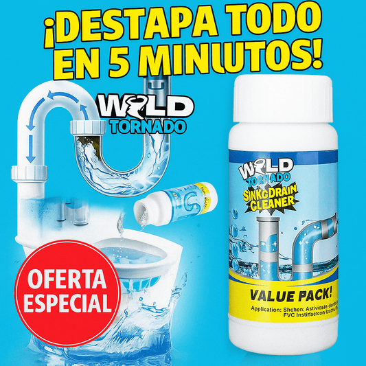 WILD TORNADO - Destapador de Cañerías Potente