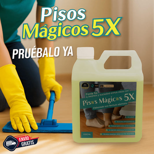 Pisos Mágicos 5X 1L - Desmancha y Desengrasa
