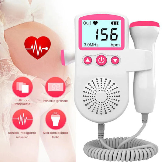 Fetal Doppler Ultrasonido Pro© Monitor De Latidos del corazón de tu bebe durante el embarazo ❤