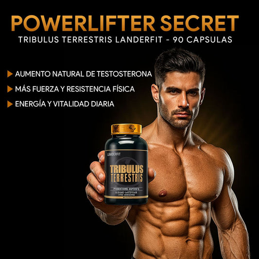 PowerLifter Secret - Tribulus Terrestris LanderFit - 90 Capsulas