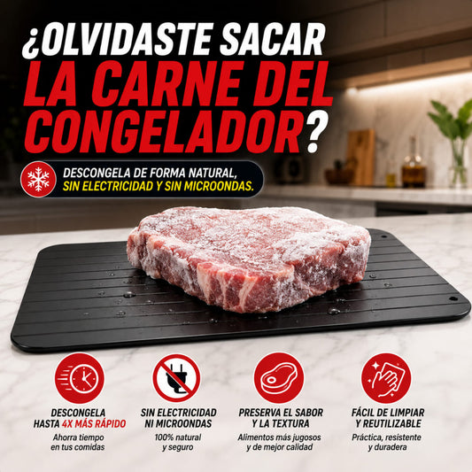 Tabla para Descongelar Alimentos Aluminio Antiadherente