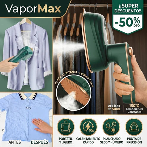 VaporMax™ — Plancha a Vapor Electrico