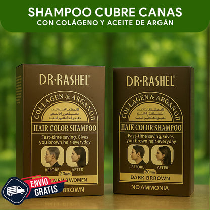 OFERTA 2X1 Shampoo Cubre Canas DR. RASHEL - 20 Sachets 500ML
