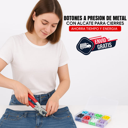 Kit de 100 Botones + Alicate