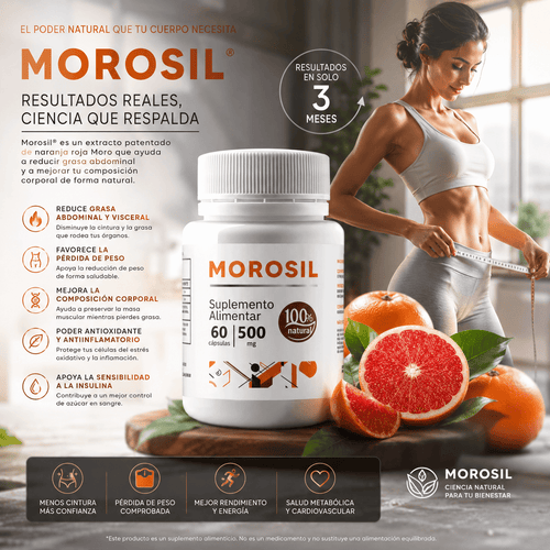 MOROSIL 500MG - Suplemento Natural para Control de Peso 60 Capsulas